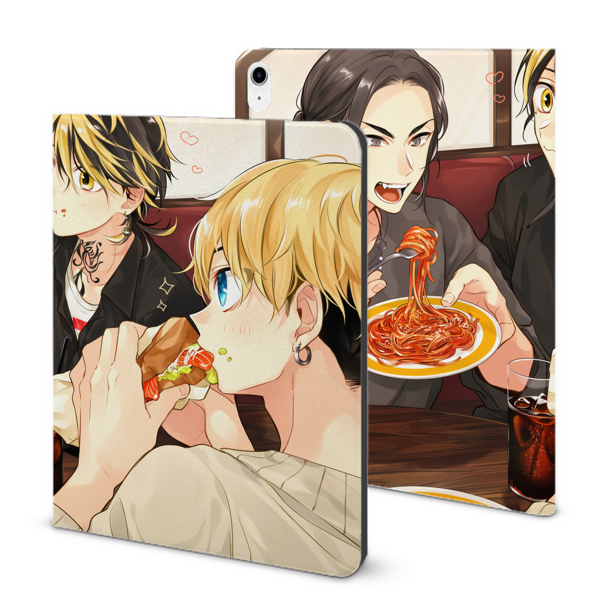 （画像用） 東京リベンジャーズ Tokyo Revengers IPad ケース ブック型 PUレザー TPU 耐衝撃 軽量 薄型 ペン収納なし 全面保護 IPad 各モデル対応